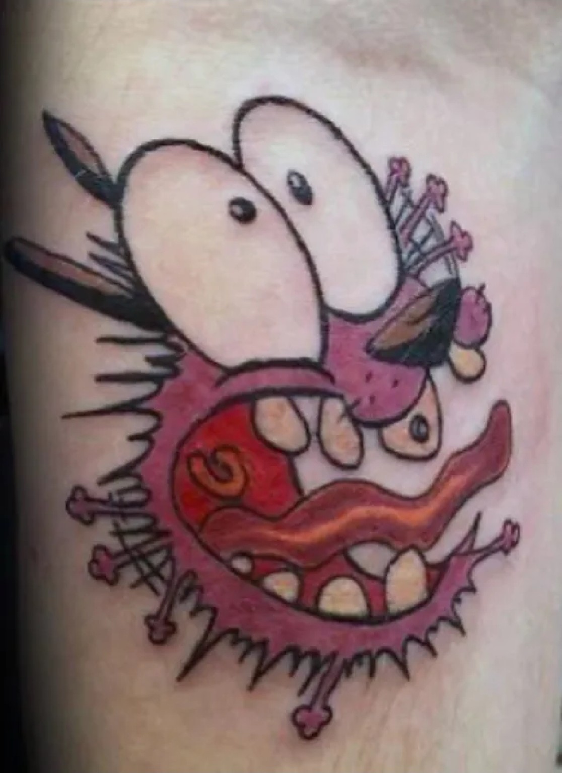 Color cartoon character tattoo